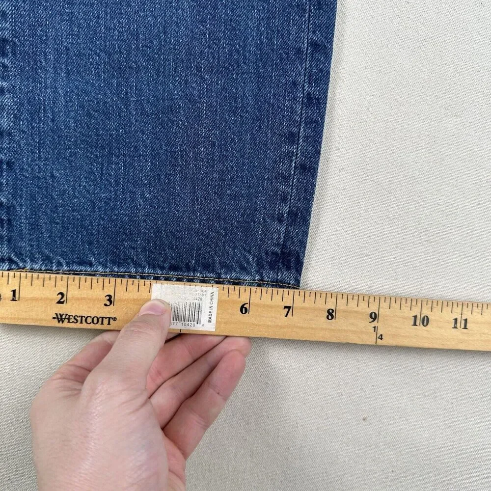 Outerknown Dune High Rise Slim‎ Fit Jeans Women’s 31 Blue Denim Stretch Pants